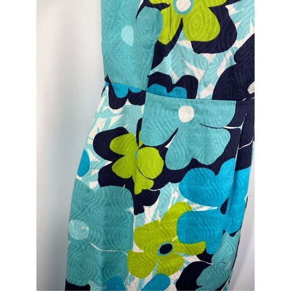 Lilly Pulitzer Kiki dress Shorely Blue Pop Goes The Floral Jacquard Shift Size 2 - Picture 5 of 14